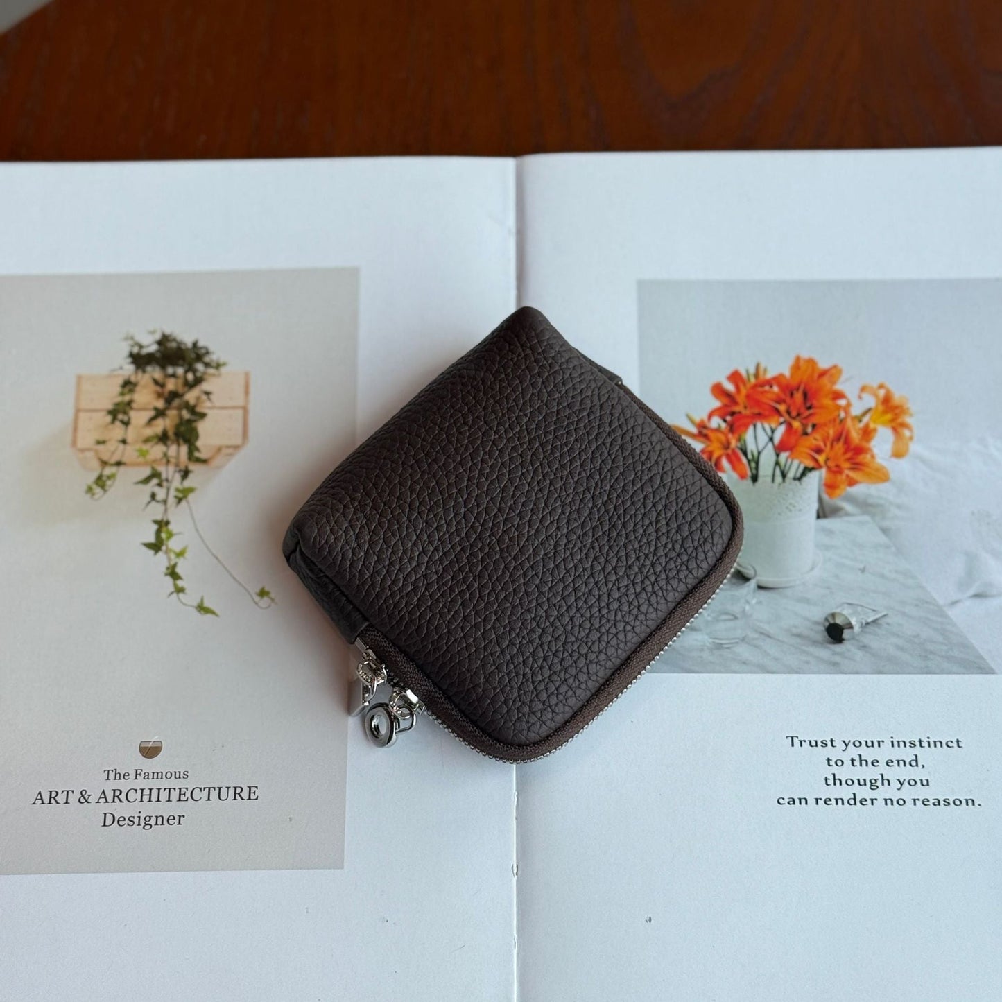 First-layer Cowhide Jewelry Pouch Mini And Convenient