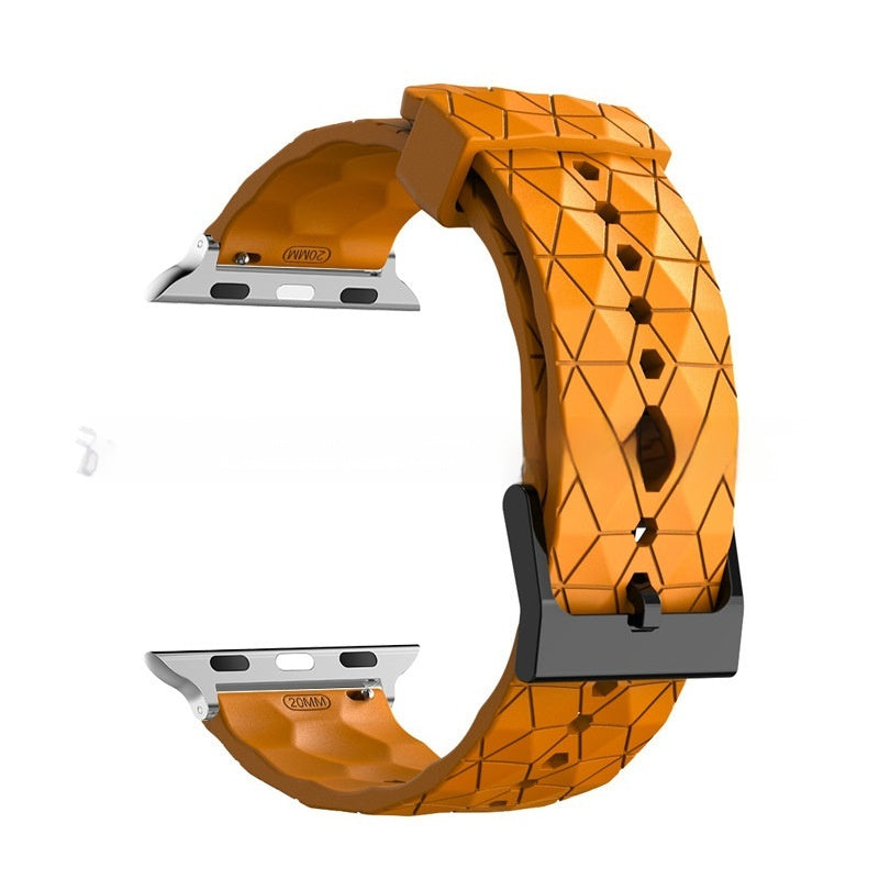 Football-patterned Watch S9 Strap S10 Silicone Replacement Wristband