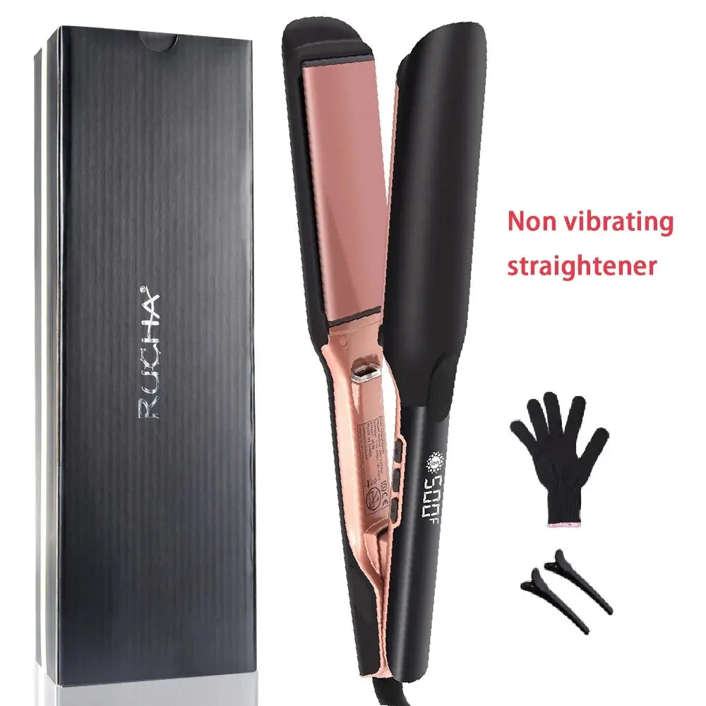 500F Hair Straightener High Temperature Flat Irons Wide Plate Plasma