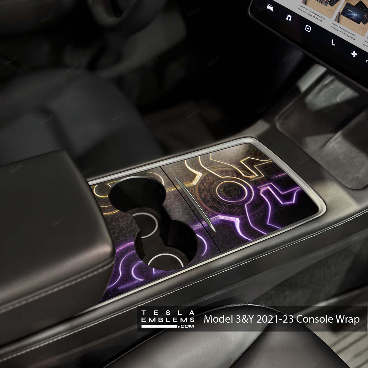 Tribal | Tesla Center Console Wrap Kit | Model Y '21-25