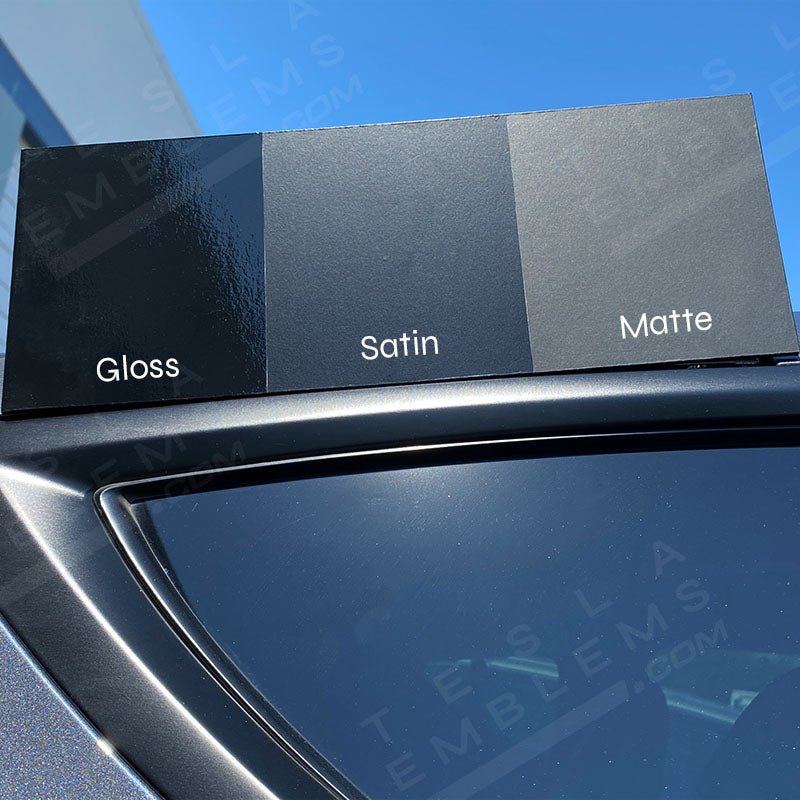 3M Gloss Black Tesla Door Handle Decals (4pcs)