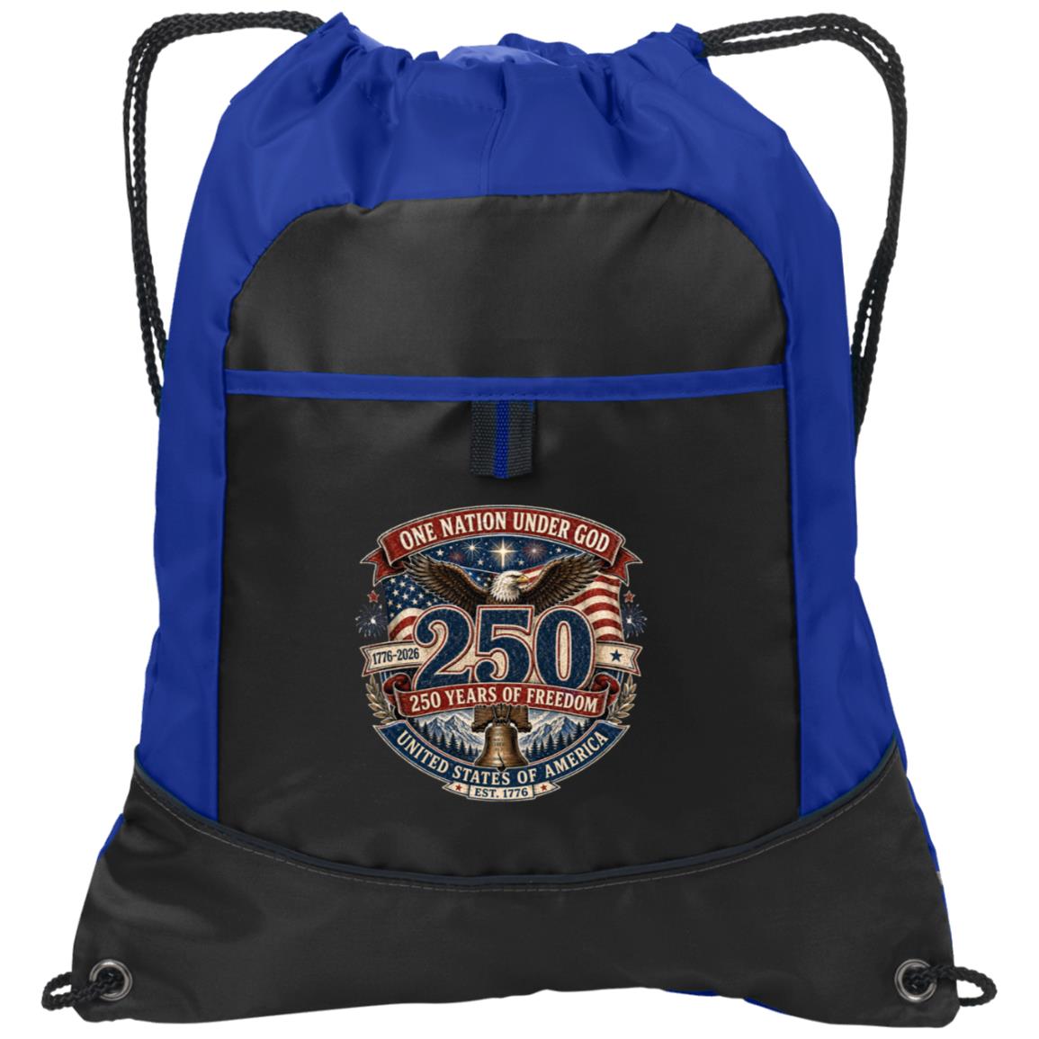 Pocket Cinch Pack One Nation Under God — 250 Years of Freedom - Bell