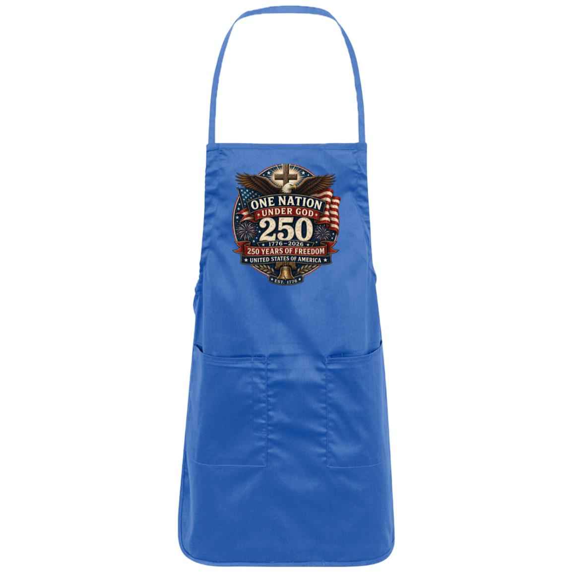 Full-Length Apron One Nation Under God — 250 Years of Freedom - Cross