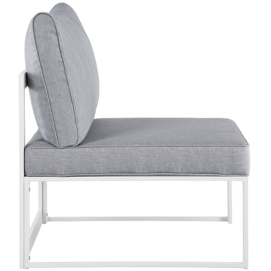 Fortuna Armless Outdoor Patio Chair by Modway
