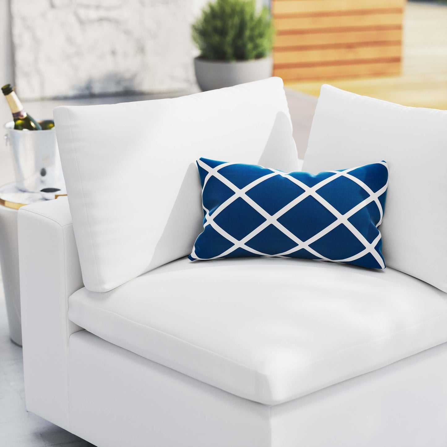 Commix Sunbrella Outdoor Patio Corner Chair by Modway