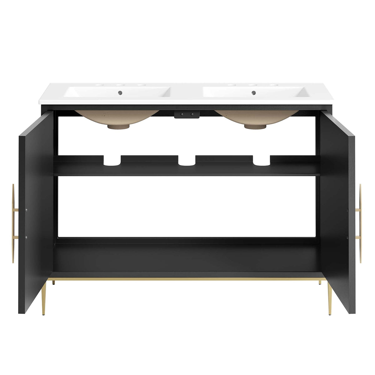 Awaken 48" Double Sink Bathroom Vanity by Modway