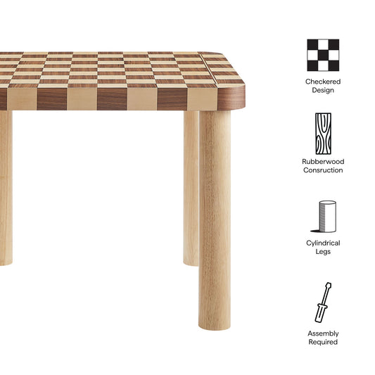 Oscar 36" Square Checkered Dining Table by Modway