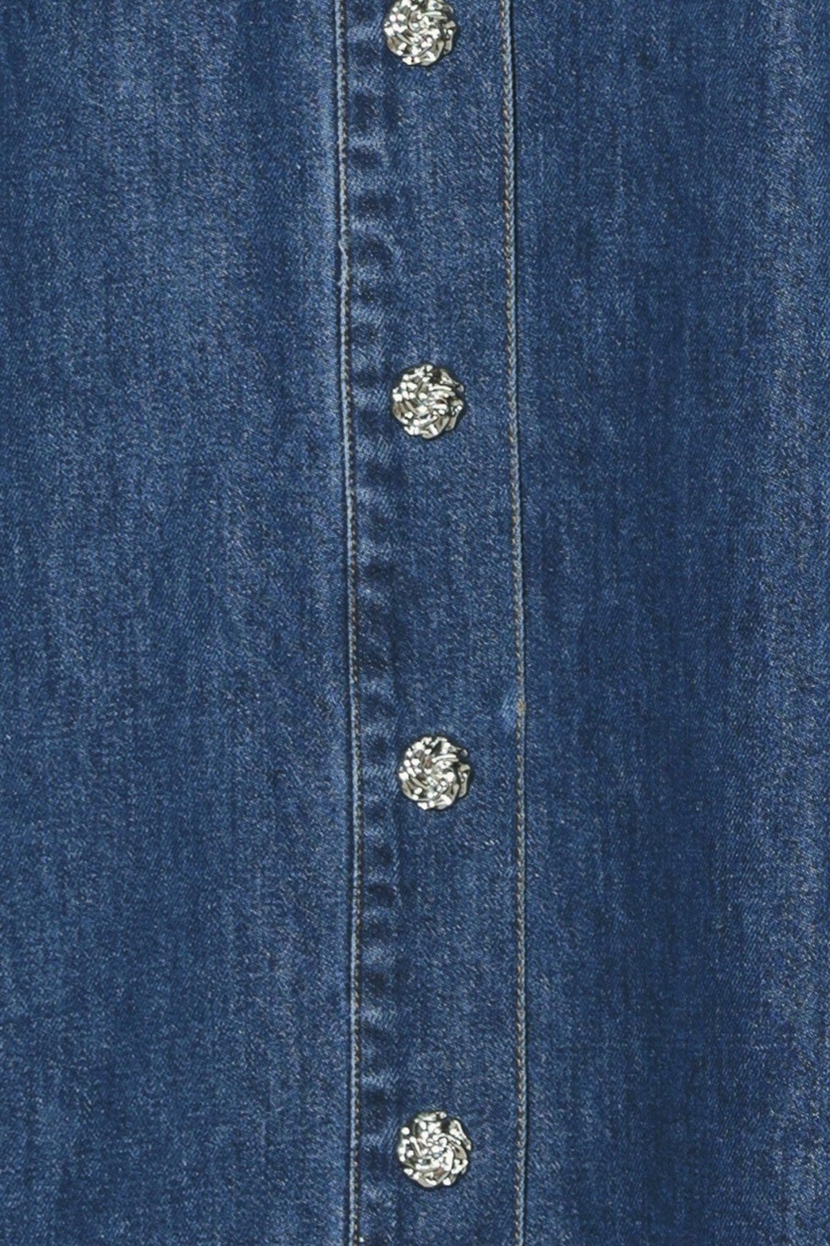 PARIS IN DENIM MIDI DRESS