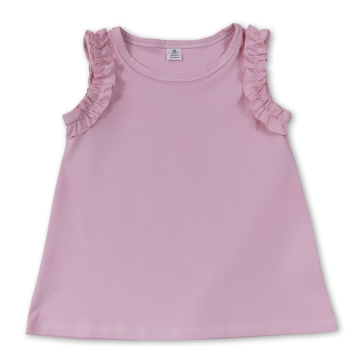 Pink sleeveless kids girls summer active shirt