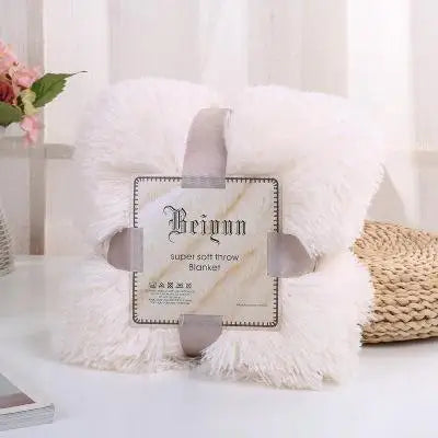 35 New Arrival Long Shaggy Throw Blanket Bedding Sheet Large Size Warm Soft Thick Fluffy Sofa Sherpa Blankets Pillowcase