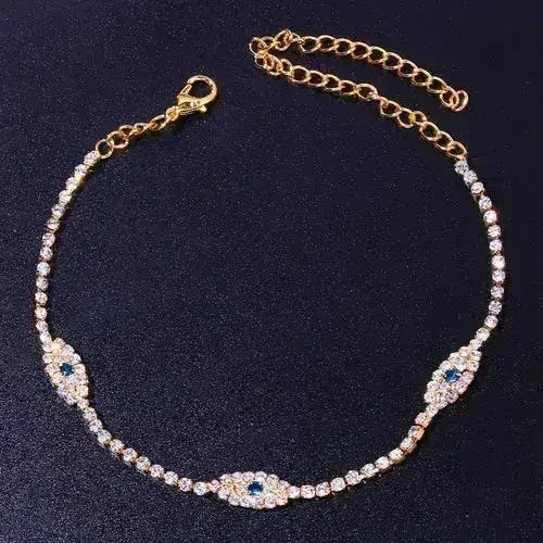 Vintage Bule Evil Eye Anklet Bracelet Beach Women Anklet | Femstylo