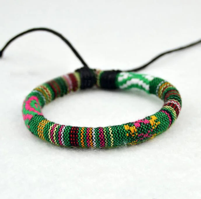 Cotton and linen women's Charm bracelets accessories handmade original DIY jewelries #EZ211