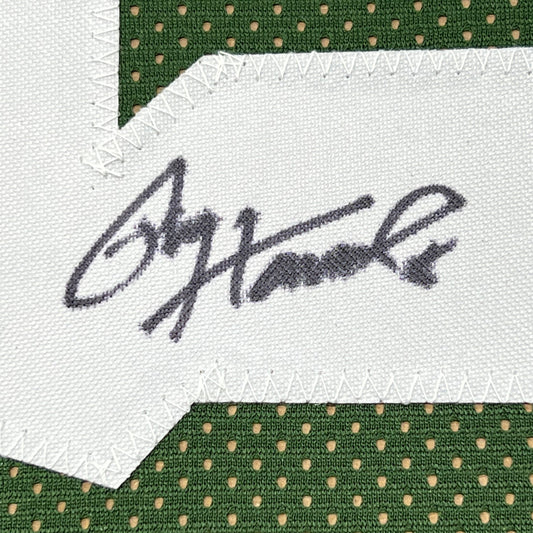 Framed Autographed/Signed Paul Hornung 35x39 Green Bay Green Football Jersey JSA COA