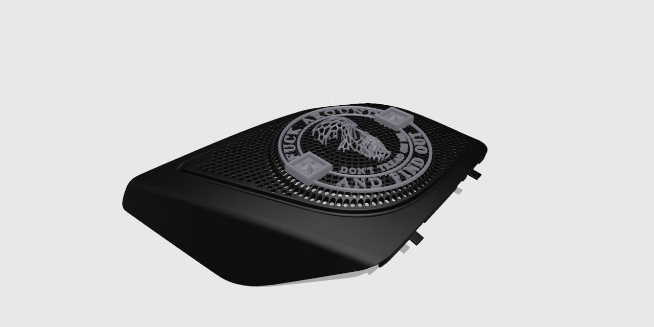 98-2024+ Road Glide inner 3D webbed skull fafo speakers grill covers set