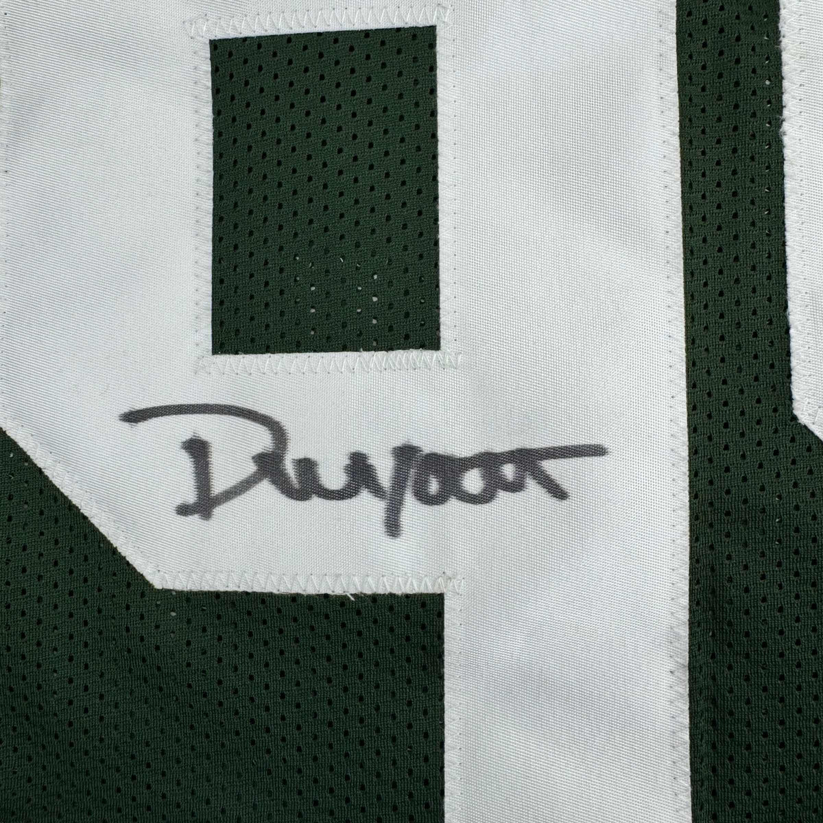 Framed Autographed/Signed Devonte Wyatt 35x39 Green Bay Green Football Jersey JSA COA