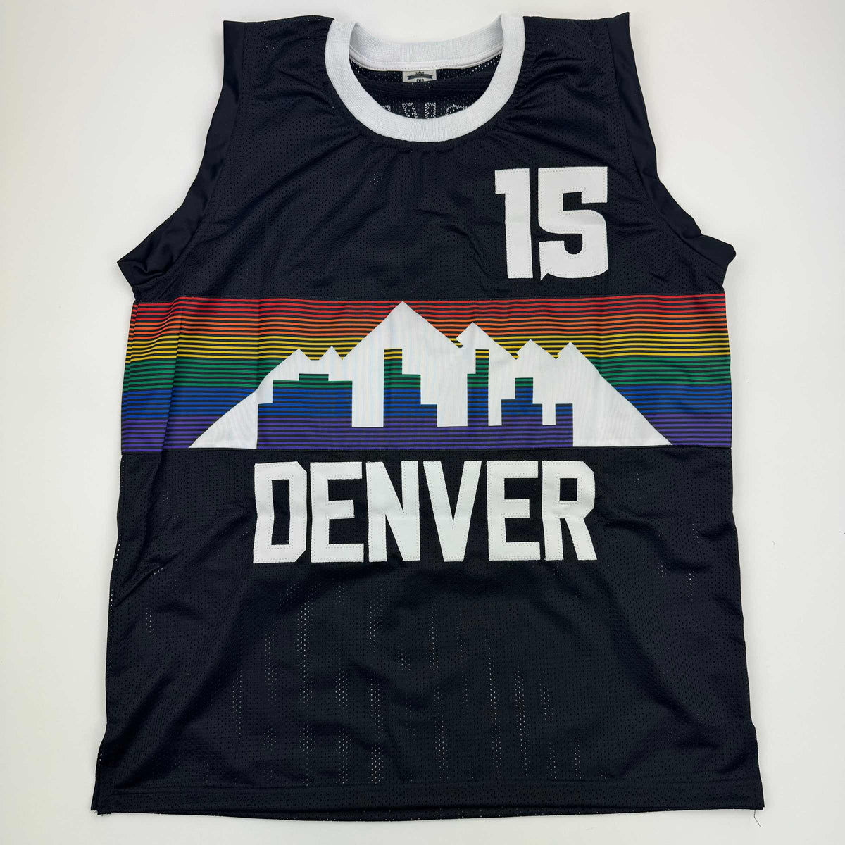 Autographed/Signed Nikola Jokic Denver Black Rainbow Basketball Jersey JSA COA