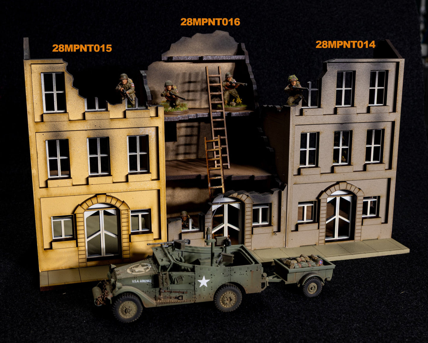 28mm European Building - 28MPNT514 (Painted and Assembled)