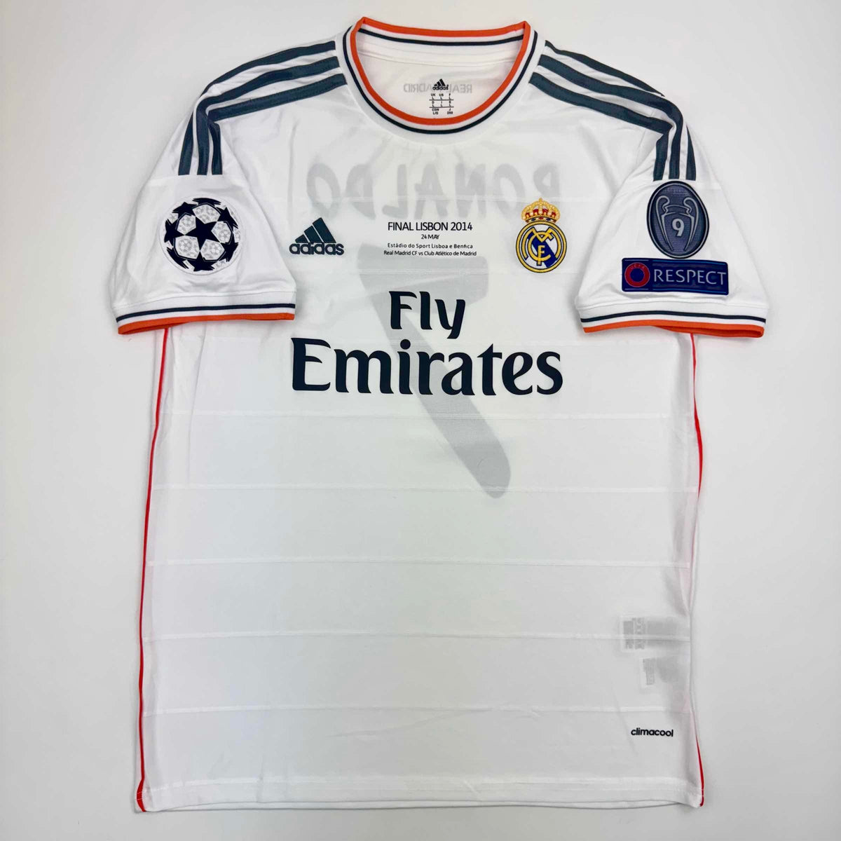 Autographed/Signed Cristiano Ronaldo Real Madrid White Soccer Jersey Beckett BAS COA