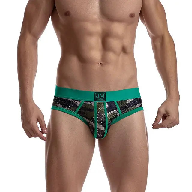 JOCKMAIL Men's Briefs Underwear Green