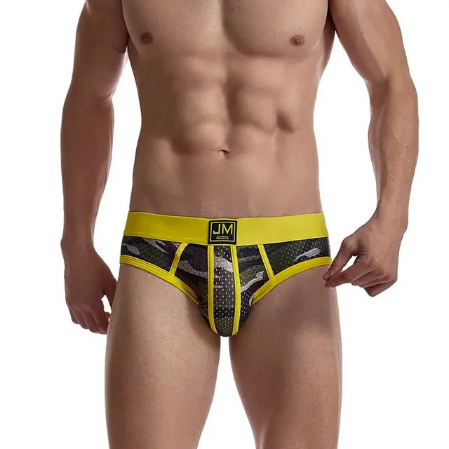 JOCKMAIL Men's Briefs Underwear Yellow