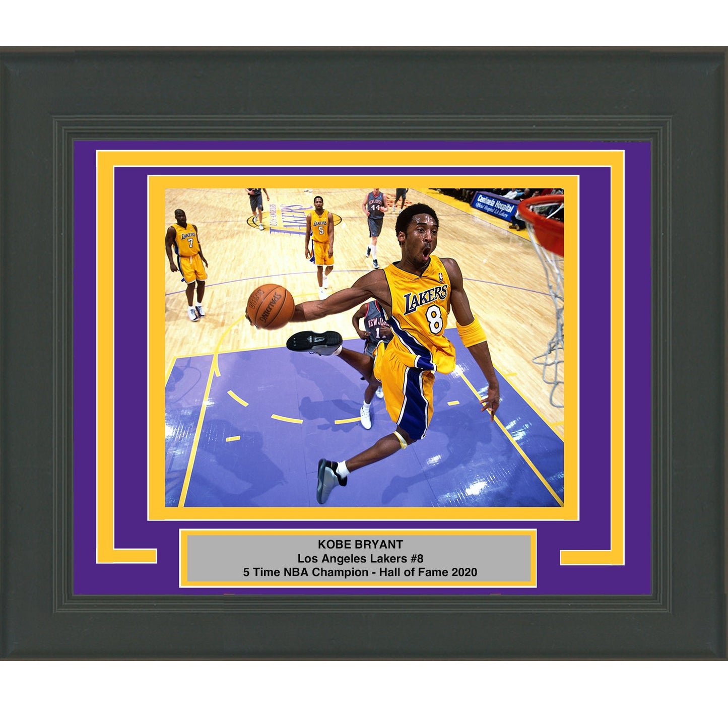 Framed Kobe Bryant Los Angeles Lakers 8x10 Basketball Photo