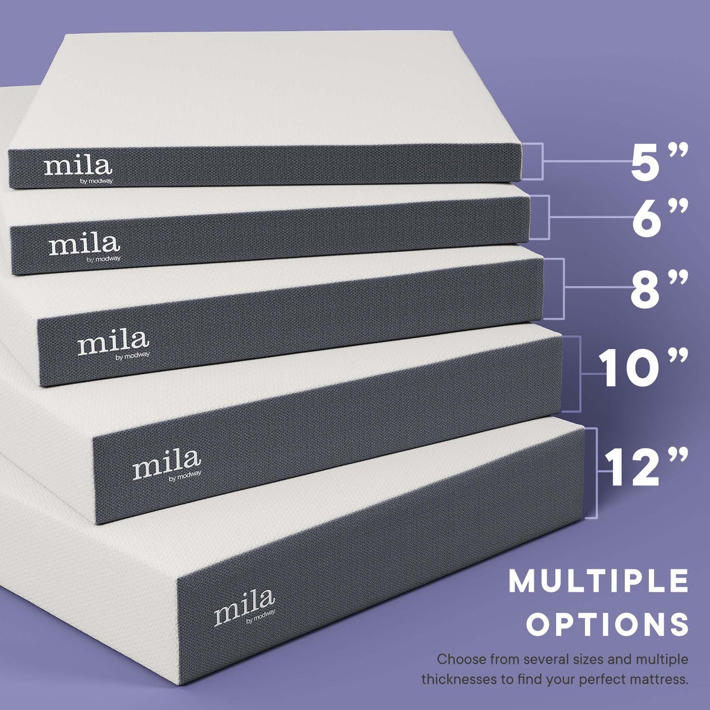 Mila 6" Memory Foam Mattress by Modway