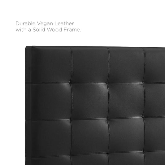 Paisley Tufted Upholstered Faux Leather Full/Queen Headboard by Modway