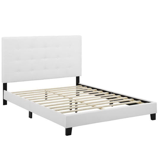 Melanie Tufted Button Upholstered Fabric Queen Platform Bed by Modway