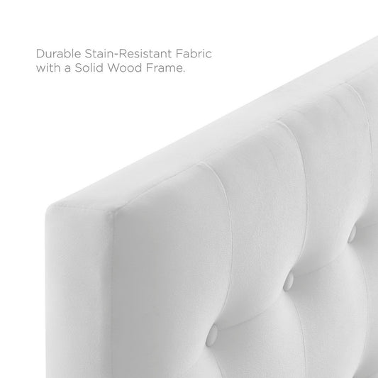 Emily Biscuit Tufted Performance Velvet Twin Headboard
