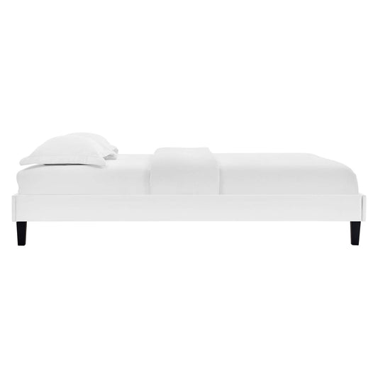 Reign Performance Velvet Twin Platform Bed Frame by Modway