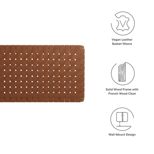 Sparta Vegan Leather Weave Queen Headboard by Modway