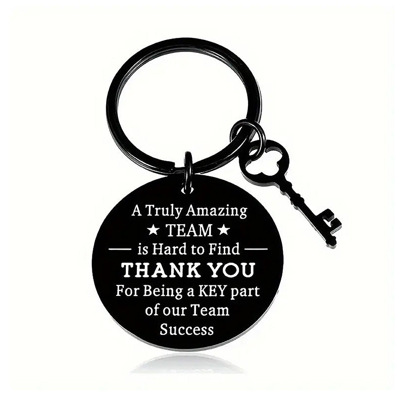 Stainless Steel Keychain Thanksgiving Inspirational Gifts for Family, Friends and Colleagues