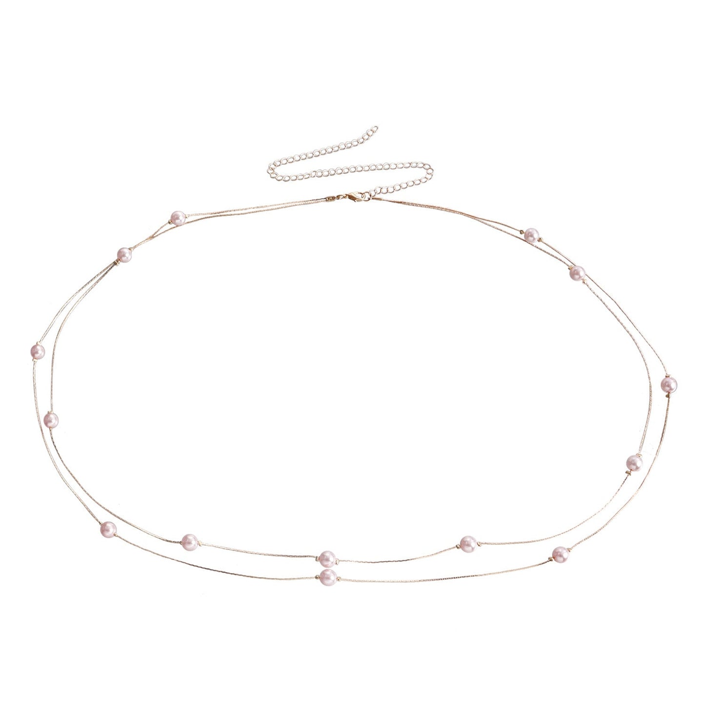 Imitation Pearl Chain Metal Waist Chain Beaded Belly Chains