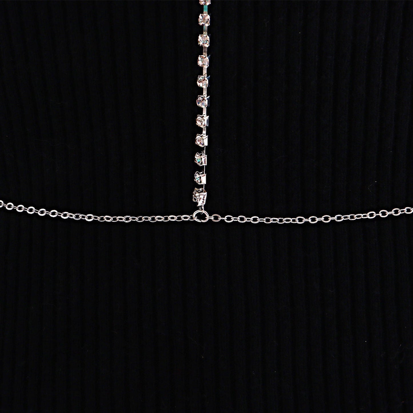 Bra Chain Sexy Cross Rhinestone Body Chain