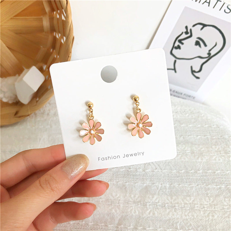 Daisy Sunflower Hoop Earring