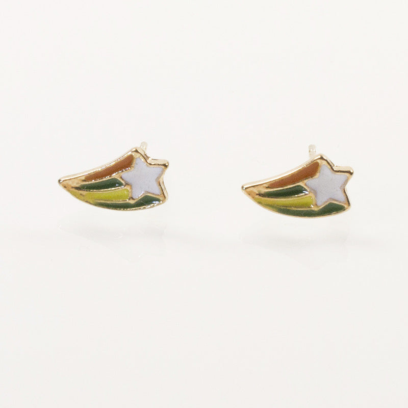 Star shooting Stud Earring