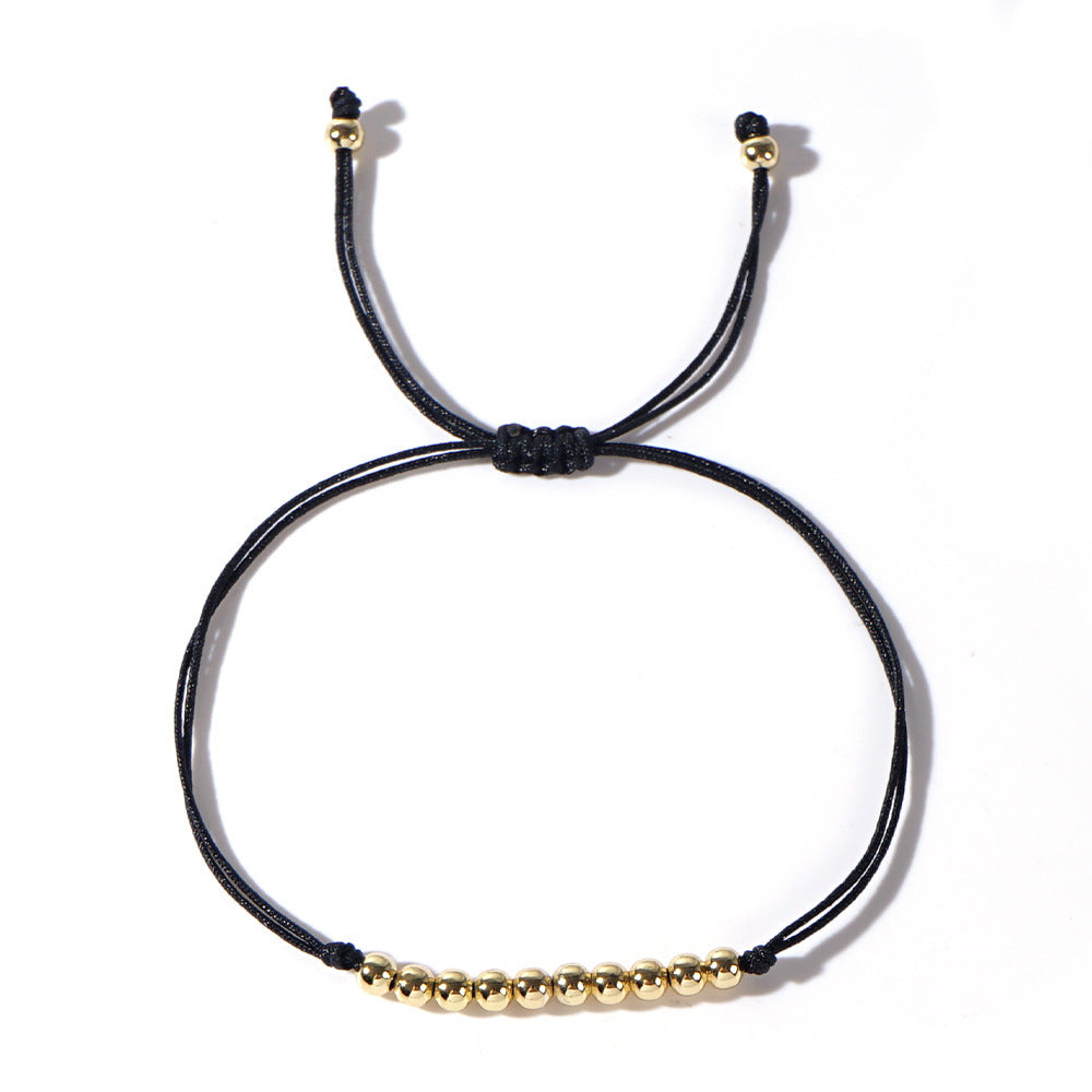 Tiny Metallic Beaded Women String Bracelets