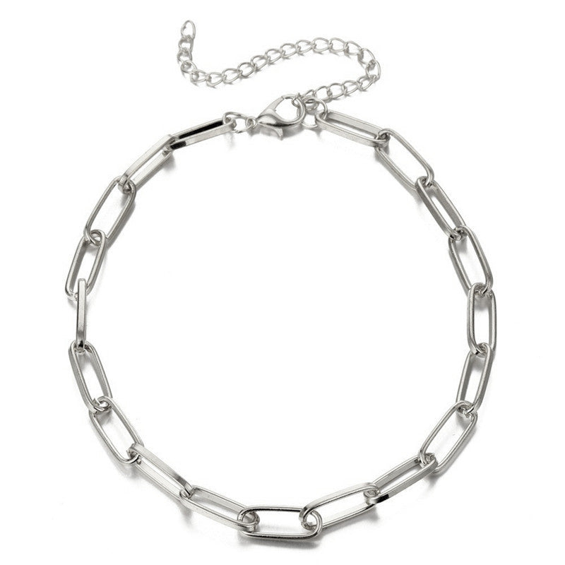 Paperclip Thick Chain Anklet Jewelry