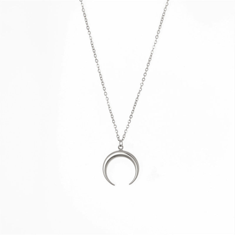 Horn Pendant Charms Necklace