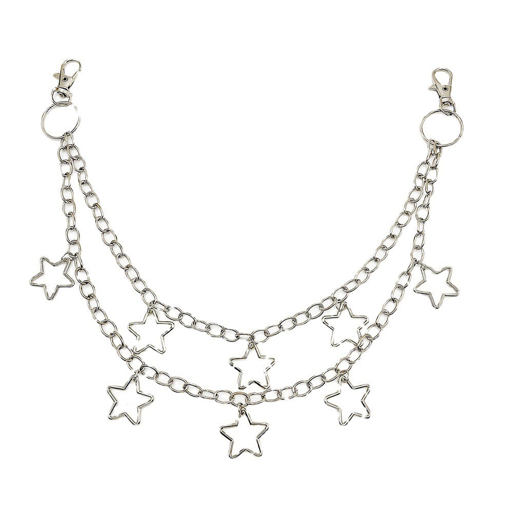 Stars Keychain Punk Trouser Wallet Chain Hip Hop Jeans Chains Pants Chain