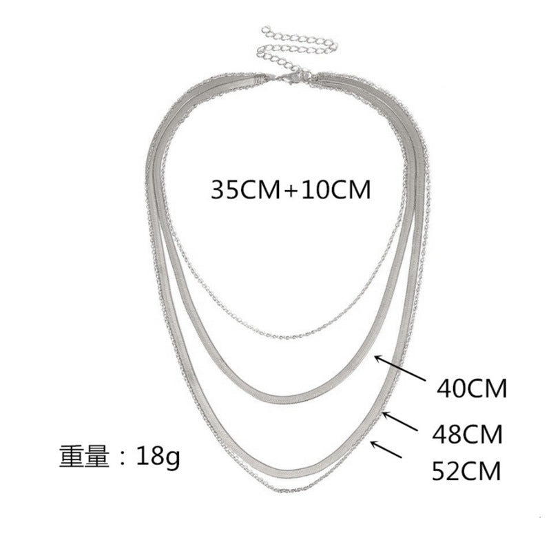 Multi Layer Dainty Chain Choker Necklace