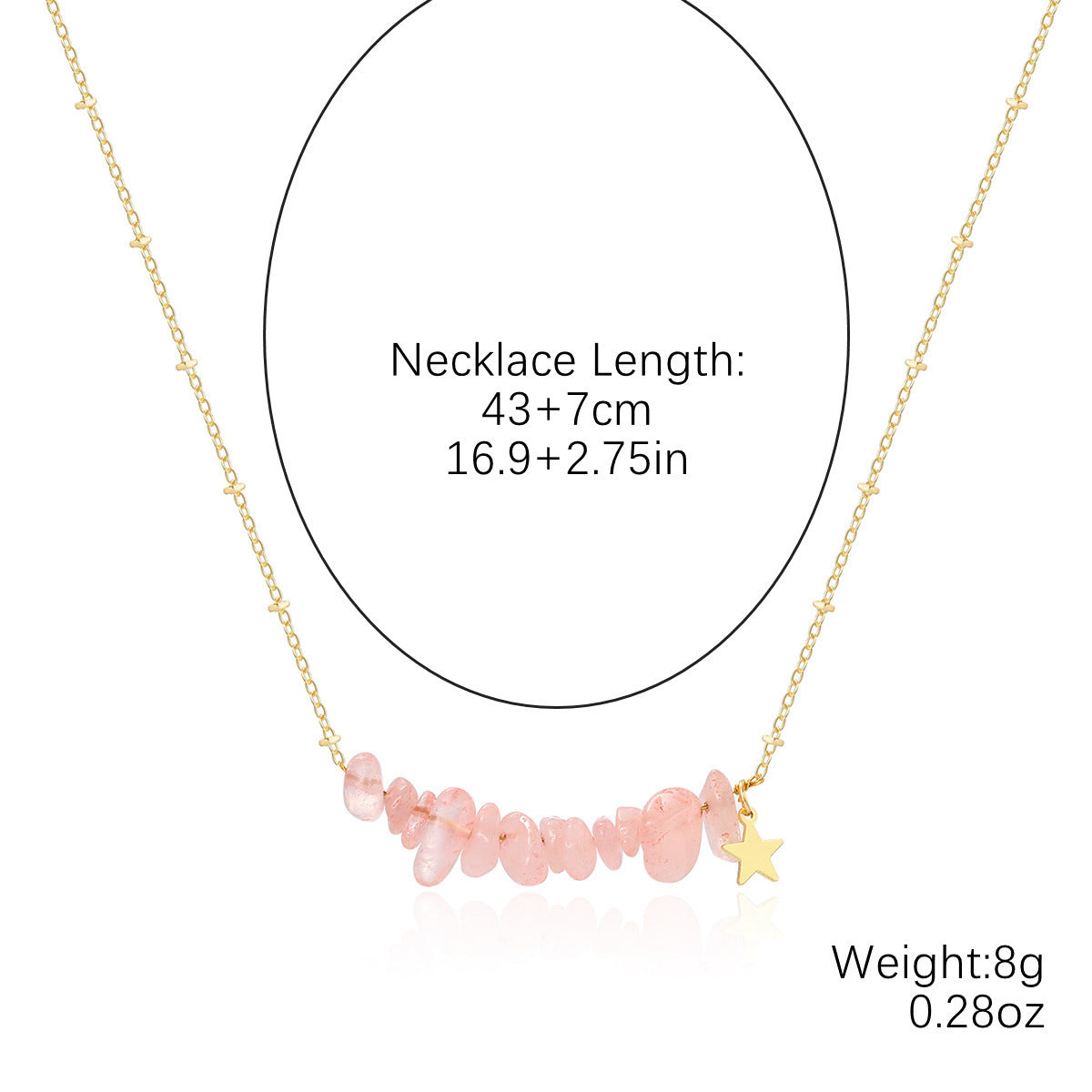 Natural Stone Bead Necklace