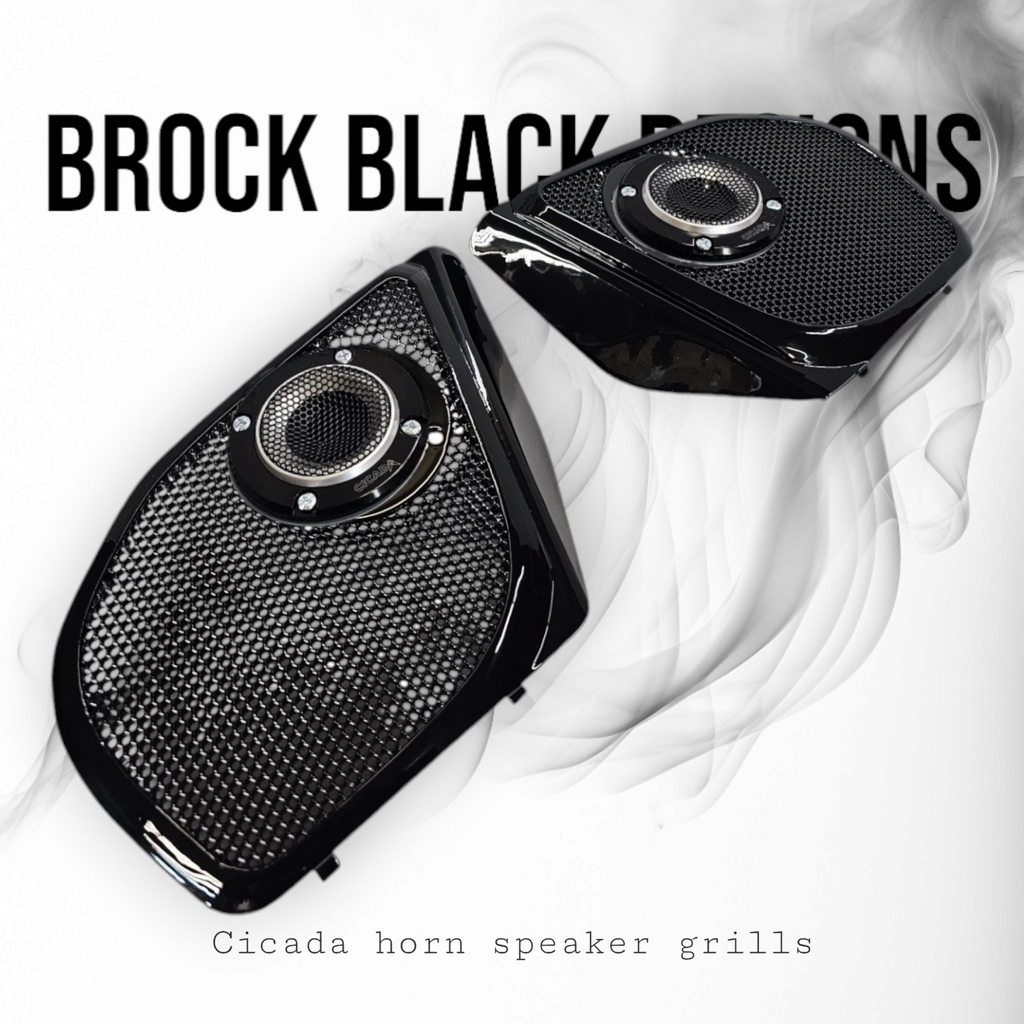 2024+ Road Glide with Cicada tweeter speakers grills set Fireball theme