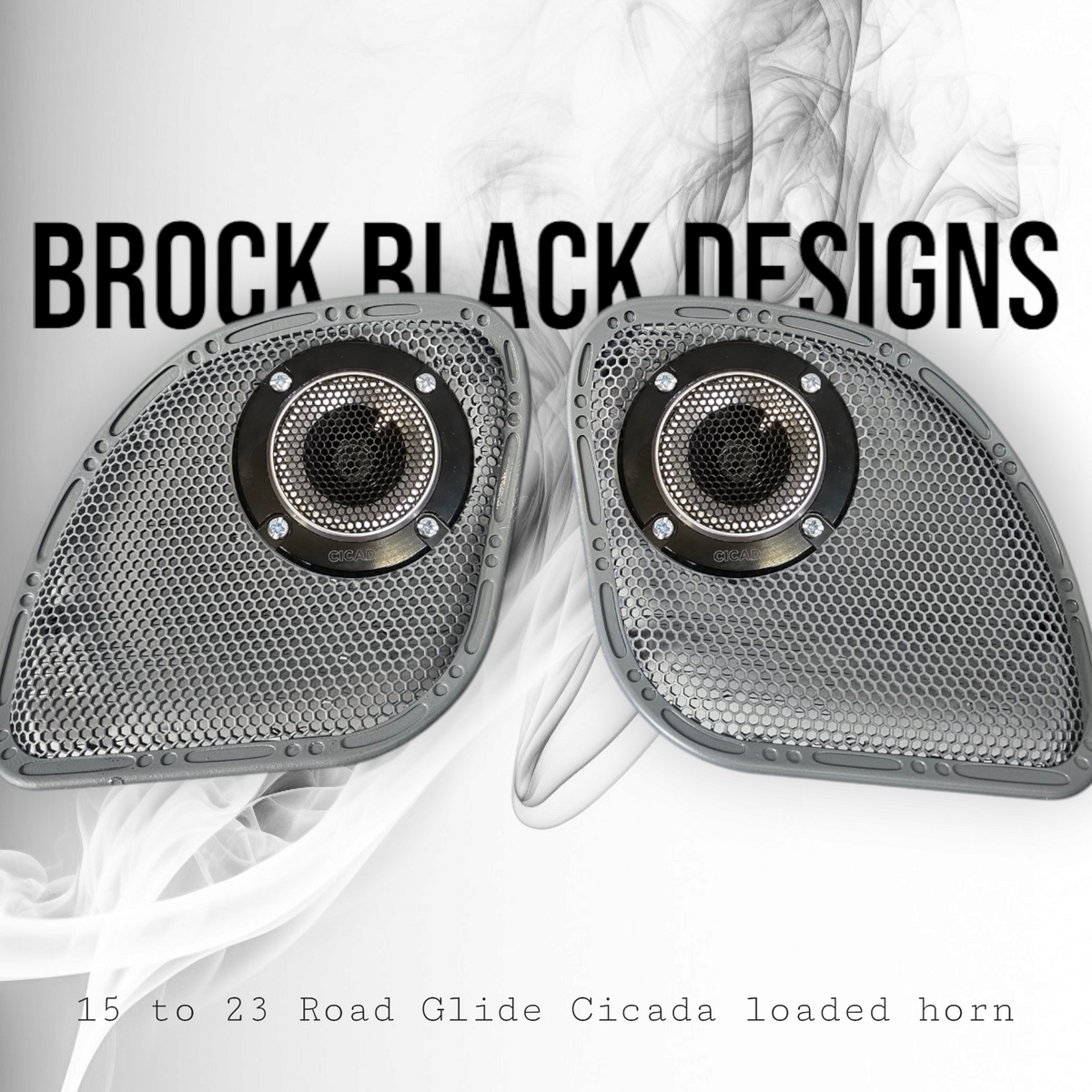98 to 24+ Road Glide with Cicada speakers grill covers set