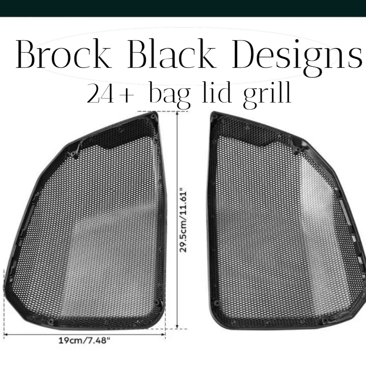 24+ Harley Davidson bag lid Speaker Grill Cover Navy