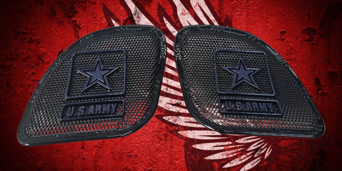 98-2024+ Road Glide 3D Army speakers grill covers set
