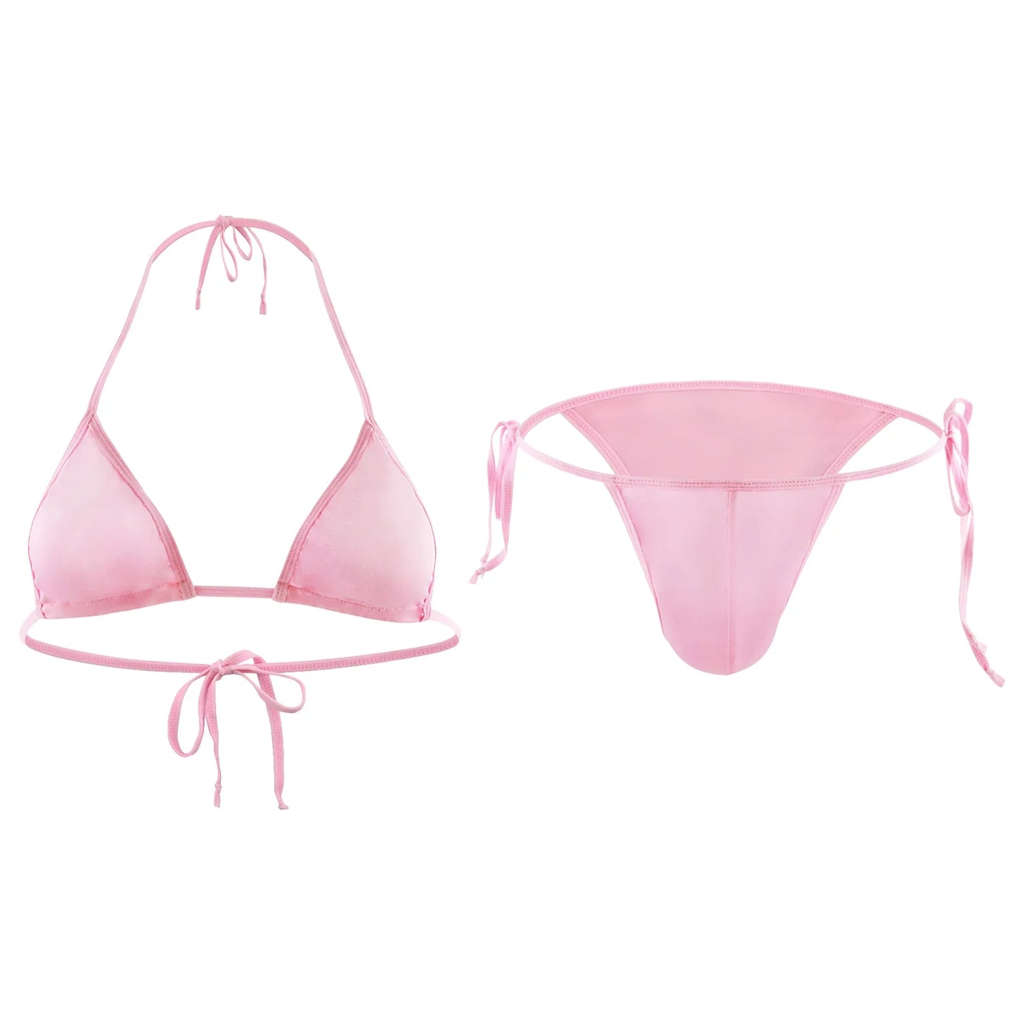 Men's Bra Lingerie Set Big Sac Penis Bag Briefs Bdsm Men's Harness Crop Top Navel Sissy Outfit Body Gay Bikini