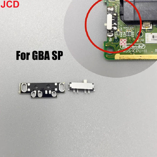 JCD 1pcs For Gameboy GBP GBC GBA GBA SP GB Game Console The Power Switch On Button Is Suitable For GBC GBP V3 Version Switch