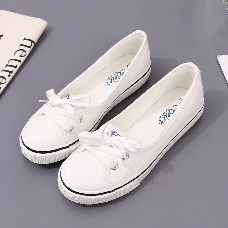 New Women Shoes Fashion Canvas Shallow Casual Shoes for Woman Comfort