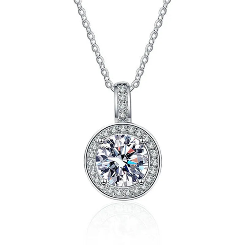 925 Sterling Silver Necklace Fashion Italian Silver Necklace Jewelry for Men and Women Plated 18k White Gold Necklace